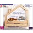 Fotografia Drewniane łóżeczko dziecięce domek z szufladą Lumo 7X z kategorii Łóżka typu domek