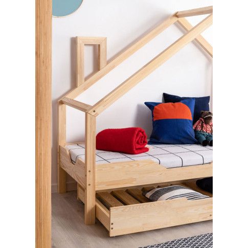 Zdjęcie drewniane łóżko dziecięce domek Lumo 8X - sklep Edinos.pl