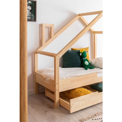 Zdjęcie drewniane łóżko dziecięce domek Lumo 9X - sklep Edinos.pl
