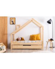 Drewniane łóżko dziecięce domek z szufladą Lumo 10X w sklepie Edinos.pl