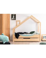 Drewniane łóżko dziecięce domek z szufladą Lumo 11X w sklepie Edinos.pl