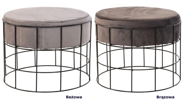 Designerskie pufy Starki - miękkie
