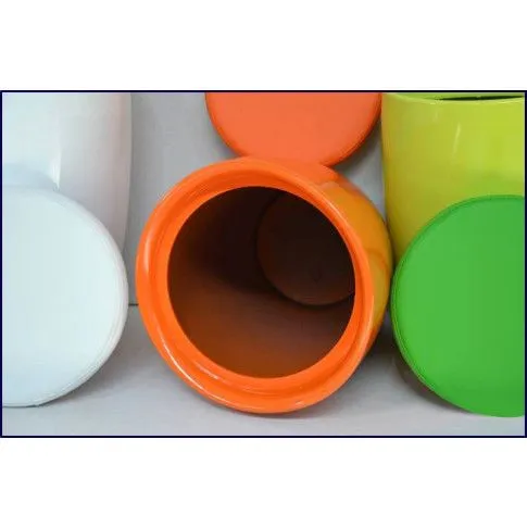 Szczegółowe zdjęcie nr 7 produktu Pufa ze schowkiem Brevir - czerwona