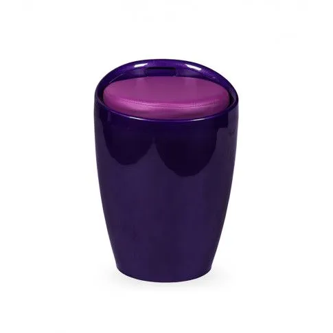 Zdjęcie produktu Pufa ze schowkiem Samba - fioletowa.