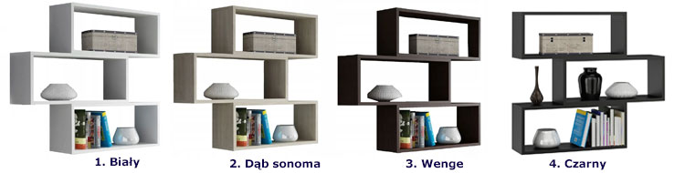 Produkt Półka wisząca wenge - Hikari - zdjęcie numer 2