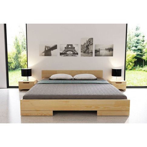 Zdjęcie drewniane łóżko ze stelażem Laurell 2S - sklep Edinos.pl
