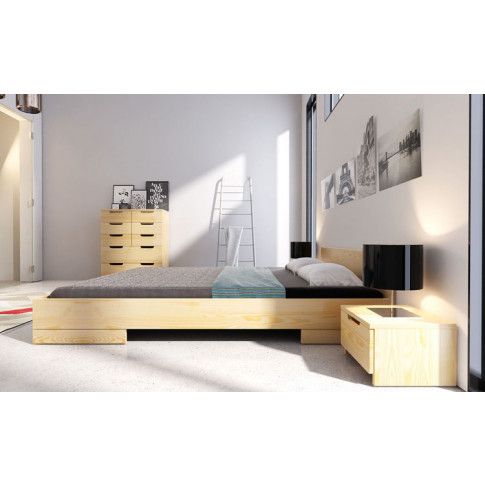 Szczegółowe zdjęcie nr 4 produktu Drewniane łóżko skandynawskie Laurell 2S - 6 ROZMIARÓW