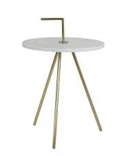 Glamour stolik kawowy Rengo - biały w sklepie Edinos.pl