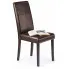 Zdjęcie produktu Brązowe krzesło tapicerowane wenge - Stiki.