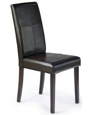 Krzesło tapicerowane Corel - brązowe w sklepie Edinos.pl