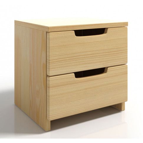 Zdjęcie drewniana szafka nocna z szufladami Laurell 3X - sklep Edinos.pl