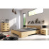 Szczegółowe zdjęcie nr 6 produktu Drewniane łóżko skandynawskiedo sypialni Laurell 6S - 6 ROZMIARÓW
