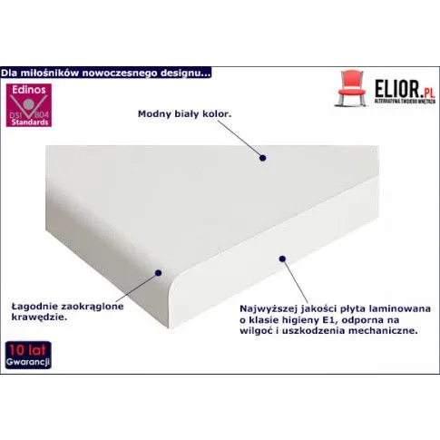 Fotografia Biały blat kuchenny - Vokres 38X z kategorii Kuchnia i jadalnia