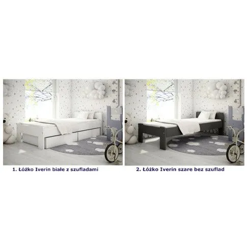 Szczegółowe zdjęcie nr 4 produktu Łóżko drewniane Ottav 180x200 - 7 kolorów