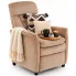 Beżowy rozkładany fotel wypoczynkowy - Rasini