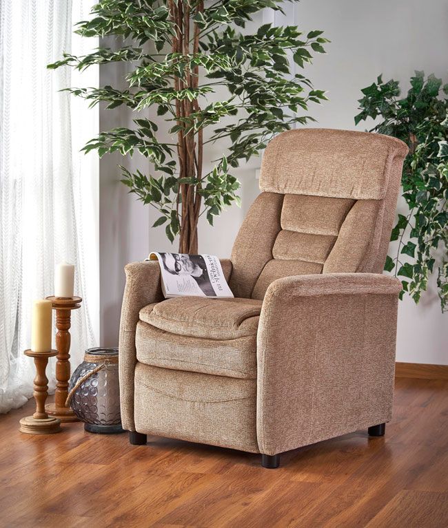 Produkt Beżowy rozkładany fotel wypoczynkowy - Igaris - zdjęcie numer 2