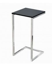 Industrialny stolik pod laptopa w stylu loft Platten - czarny w sklepie Edinos.pl