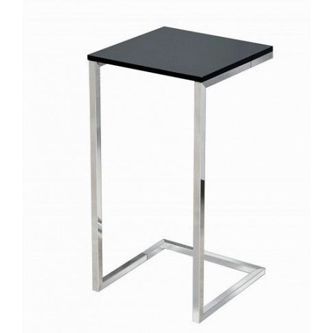 Zdjęcie produktu Industrialny stolik pod laptopa w stylu loft Platten - czarny.