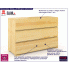 Fotografia Komoda drewniana z szufladami Verlos 2S - Sosna z kategorii Komody