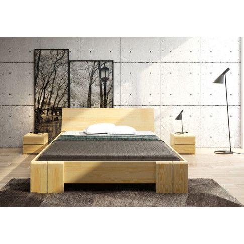 Szczegółowe zdjęcie nr 5 produktu Drewniane wysokie łóżko skandynawskie Verlos 4X - 6 rozmiarów