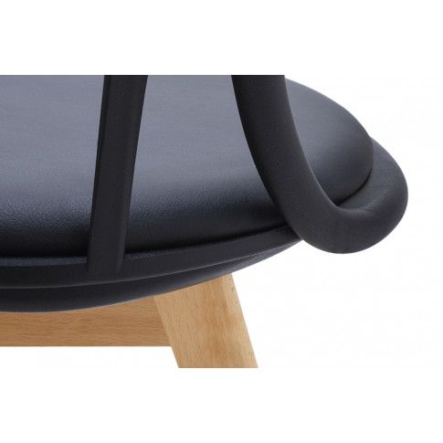Szczegółowe zdjęcie nr 6 produktu Krzesło patyczak w stylu retro modern Melba - czarne