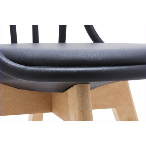 Szczegółowe zdjęcie nr 4 produktu Krzesło patyczak w stylu retro modern Melba - czarne