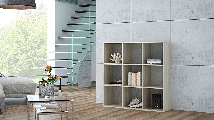 Komorowy regał do salonu, pokoju dziecka Cesaro 7X