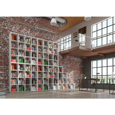 Szczegółowe zdjęcie nr 5 produktu Kwadratowy regał komorowy Cesaro 7X - wenge