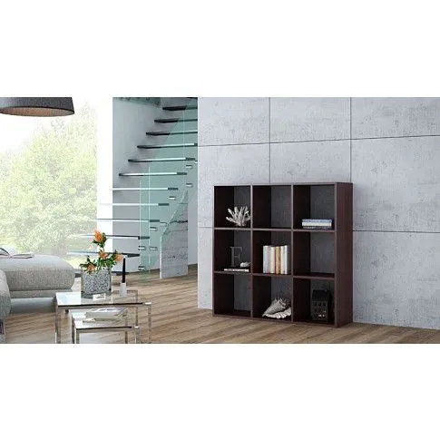 Zdjęcie regał komorowy kwadrat wenge Cesaro 7X | Edinos.pl