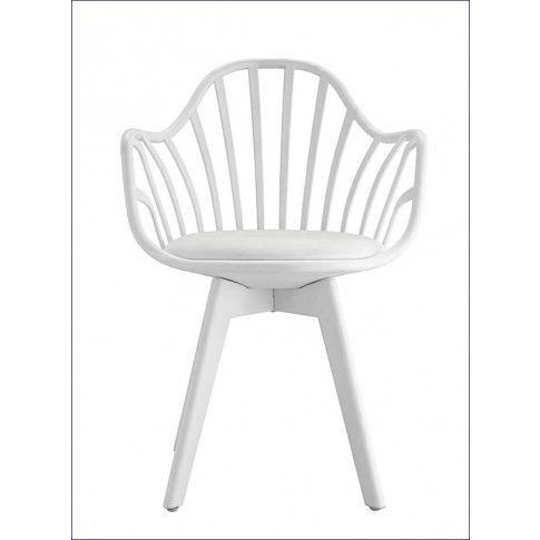 Szczegółowe zdjęcie nr 4 produktu Krzesło patyczak w stylu retro modern Baltin - białe