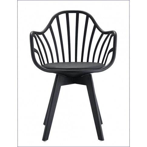 Szczegółowe zdjęcie nr 4 produktu Krzesło patyczak w stylu retro modern Baltin - czarne