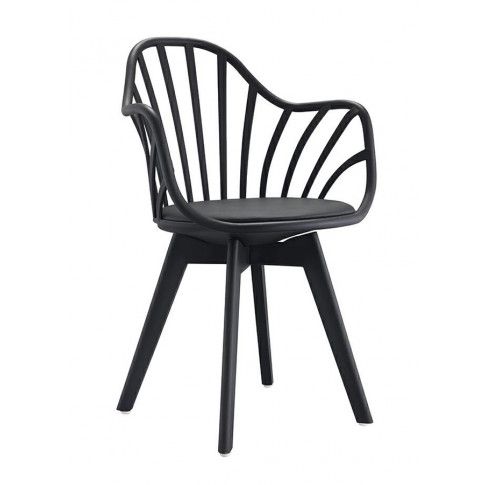 Zdjęcie produktu Krzesło patyczak w stylu retro modern Baltin - czarne.