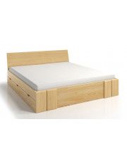 Drewniane łóżko z szufladami Verlos 6X - 5 rozmiarów w sklepie Edinos.pl