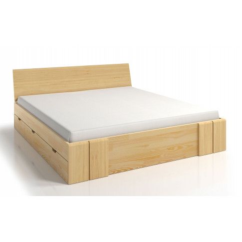 Zdjęcie produktu Drewniane łóżko z szufladami Verlos 6X - 5 rozmiarów.
