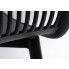 Szczegółowe zdjęcie nr 7 produktu Krzesło ażurowe patyczak z oparciem Cesta - czarne