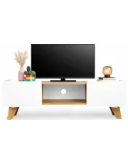 Skandynawska szafka RTV na nóżkach Uhress 2X w sklepie Edinos.pl