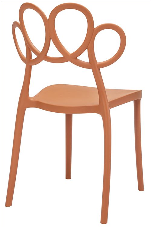 Ażurowe krzesło Doreno brązowe