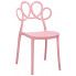 Zdjęcie produktu Krzesło z ażurowym oparciem Fiori - różowe.