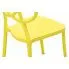 Szczegółowe zdjęcie nr 5 produktu Krzesło do kuchni nowoczesne Doreno - żółte