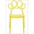 Szczegółowe zdjęcie nr 4 produktu Krzesło do kuchni nowoczesne Fiori - żółte