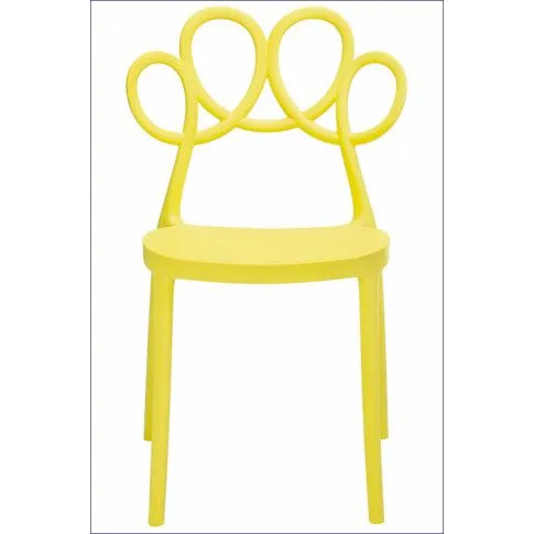 Szczegółowe zdjęcie nr 4 produktu Krzesło do kuchni nowoczesne Doreno - żółte