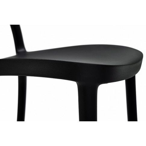 Szczegółowe zdjęcie nr 5 produktu Ażurowe krzesło kuchenne Fiori - czarne