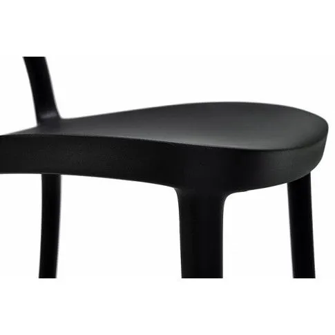 Szczegółowe zdjęcie nr 5 produktu Ażurowe krzesło kuchenne Doreno - czarne