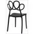 Szczegółowe zdjęcie nr 4 produktu Ażurowe krzesło kuchenne Doreno - czarne
