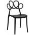 Zdjęcie produktu Ażurowe krzesło kuchenne Fiori - czarne.