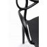 Szczegółowe zdjęcie nr 9 produktu Krzesło ażurowe nowoczesne Fiori 2X - czarne