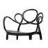 Szczegółowe zdjęcie nr 7 produktu Krzesło ażurowe nowoczesne Fiori 2X - czarne