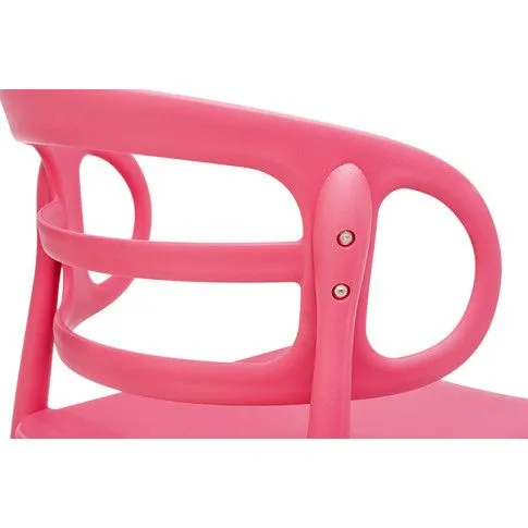 Szczegółowe zdjęcie nr 5 produktu Nowoczesne krzesło kuchenne Sumba - malinowe