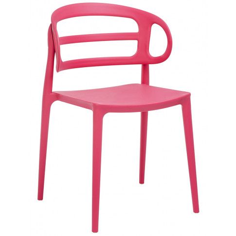 Zdjęcie produktu Nowoczesne krzesło kuchenne Tanner - malinowe.