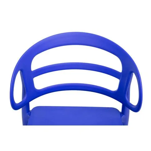 Szczegółowe zdjęcie nr 9 produktu Ażurowe krzesło do jadalni Sumba - ciemnoniebieskie